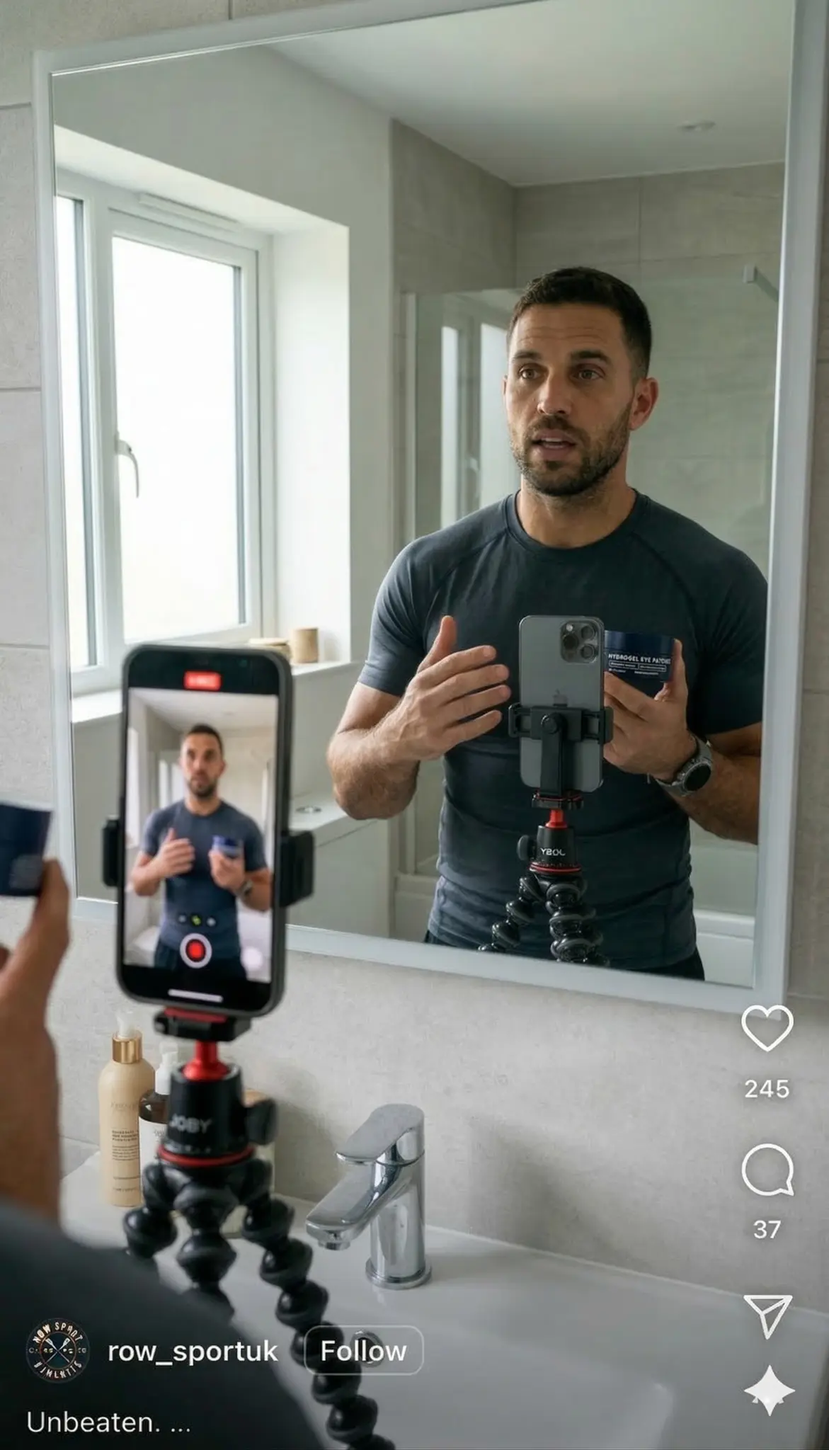 POV creator content with product interaction